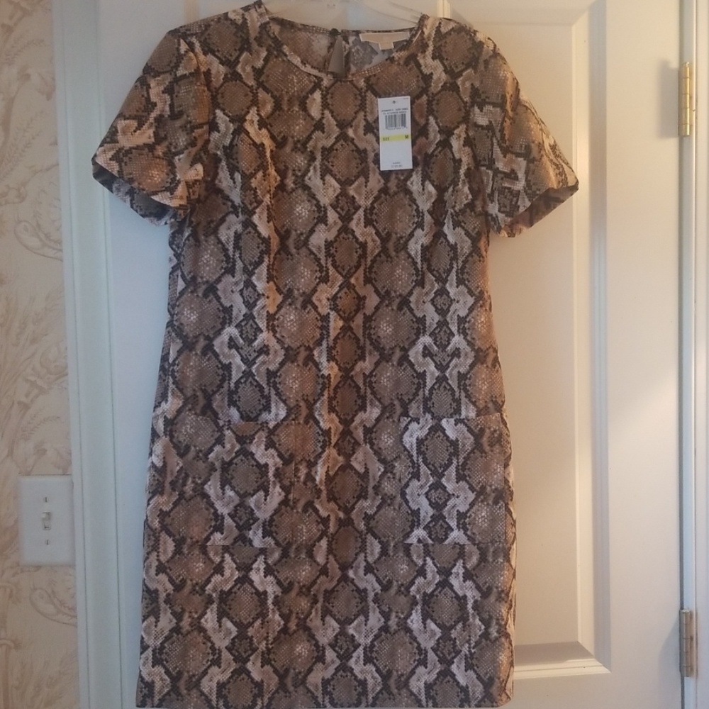 Michael Kors dress snake print size med nwt